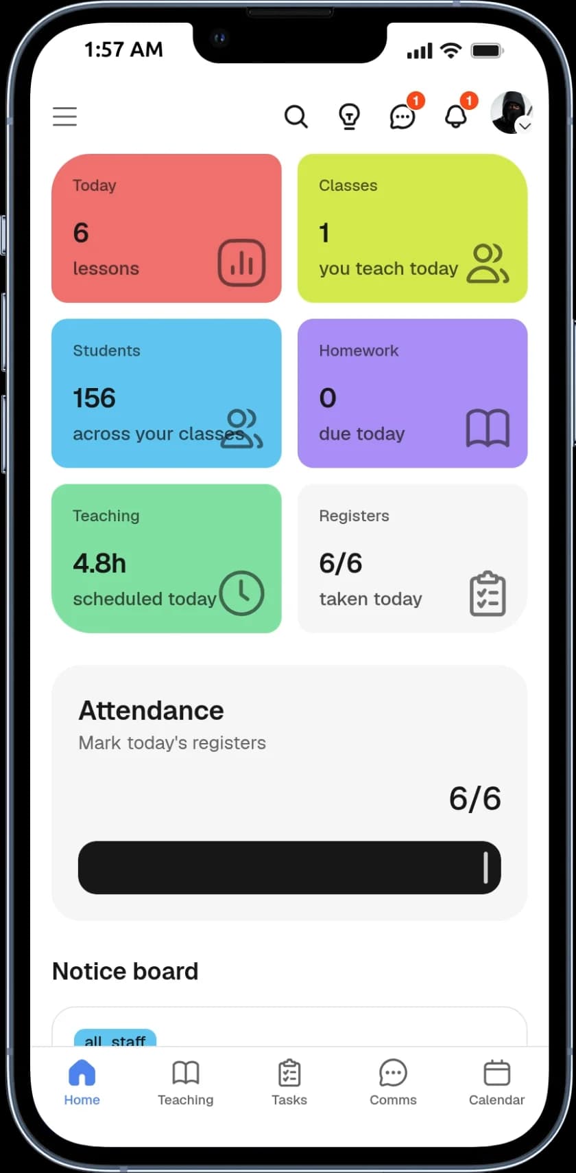 EjuBox teacher workspace